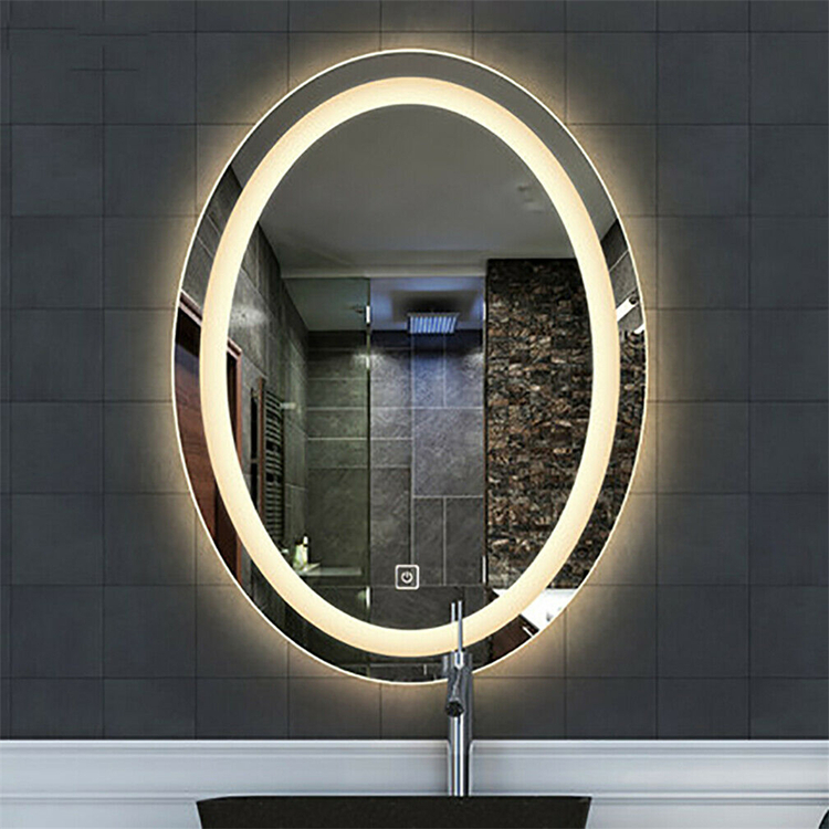 Espelho LED Oval Standing no Hotel